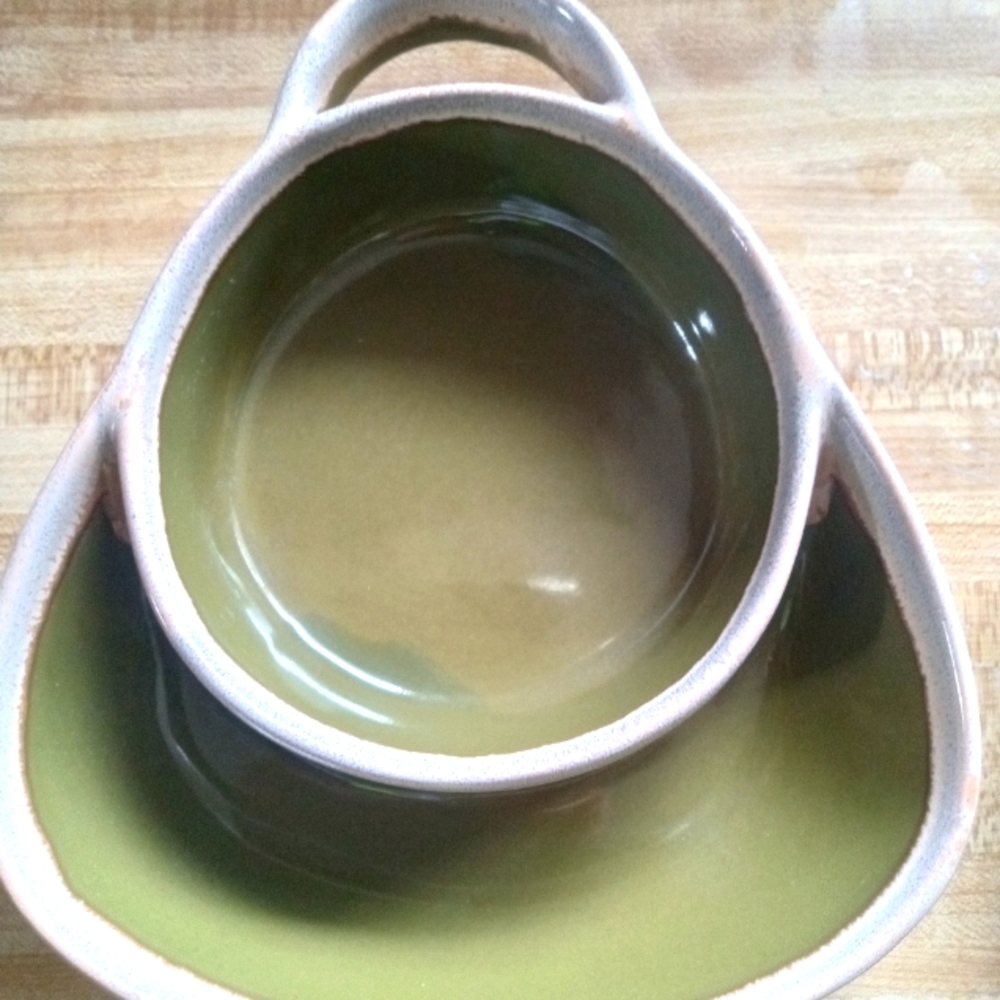 LTD Commodities Chip and Dip Stonewear Bowl